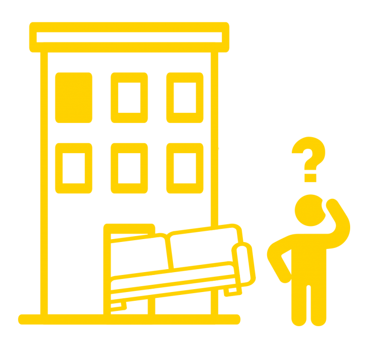Balcony lift illustration
